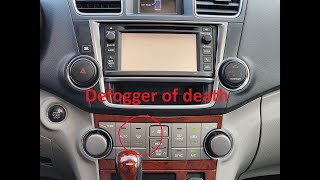 2013 Highlander Dies When pressing Defrost [upl. by Oicaroh]