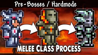 Melee Class Process Guide Part 1  PreBosses  Hardmode  Como ser Guerrero en Terraria  Español [upl. by Anauqcaj385]