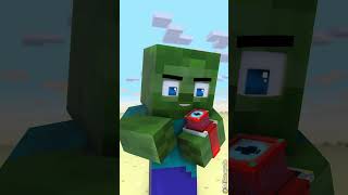 Zombie Becomes Herobrine in Captain America Shield Challenge ⚡⌚ Transform Watch [upl. by Donaugh244]