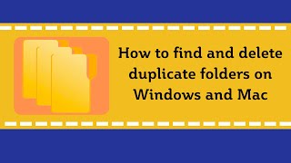 How to find and delete duplicate folders on Windows and Mac 2024 [upl. by Etteloc]