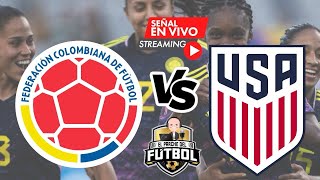 Colombia 0 vs Estados Unidos 3  Cuartos de final  Copa Oro Femenina [upl. by Saiasi780]