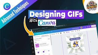 Designing GIFs with Canva Step by Step Guide  Genius Junkie [upl. by Esineg]