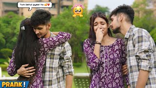 KISSING PRANK ON RUHI 😱  ये मैंने क्या किया 😰😘  Harshit PrankTv [upl. by Rothberg]