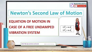 Newtons II law of motion single degree of freedom undamped vibration 7 [upl. by Irt]