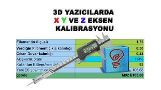 3d Yazıcı Kalibrasyon Nasıl Yapılır  XYZ Eksen Kalibrasyonu [upl. by Hana]