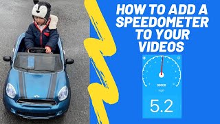 How to Add a Speedometer to Your Videos  Without a GoPRO Speedometer Simple App Tutorial [upl. by Ettener]