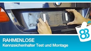 Rahmenlose Kennzeichenhalter Test und Montage  Kennzeichen wechseln  Nummernschild wechseln [upl. by Auhso]