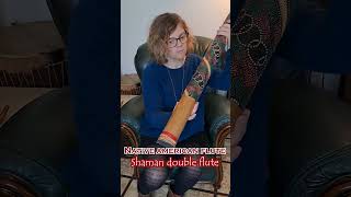 Aude plays native american double flute flute musique music nativeamericanflutes ethnic [upl. by Notselrahc487]