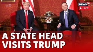 Donald Trump Meets With Polish President Andrzej Duda At Trump Tower  News18 Live  N18L [upl. by Hilary]