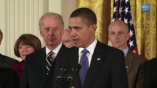 President Obama Signs National Defense Authorization Act [upl. by Heber659]