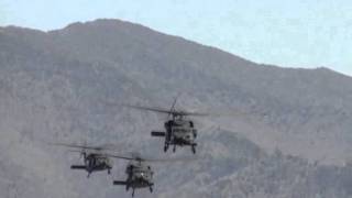 US Army Black Hawks fly over Mountain Air 2NC0 [upl. by Attenaej687]