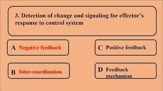 Homeostasis Multiple Choice Questions MCQs Part I [upl. by Aizek179]