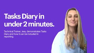 Tasks Diary and reporting with Jess [upl. by Kcirrej]