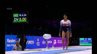 Ondine Achampong VT TF 2023 World Gymnastics Championships Antwerp 14166 50D [upl. by Amice]