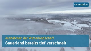 ❄ Winterlandschaft – Sauerland bereits tief verschneit [upl. by Guttery915]