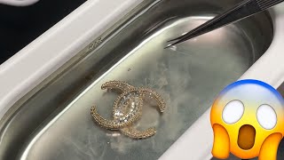 Dirty jewelry wash Ultrasonic cleaning [upl. by Krakow]