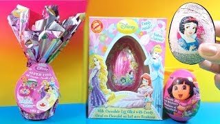 ★ New 2014 Disney Princess Super egg surprise zaini egg Dora the explorer MsDisneyReviews [upl. by Garrot]