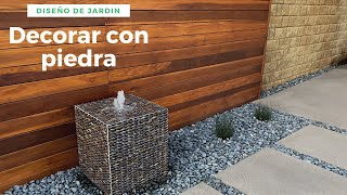 Como decorar con piedra  Diseño de jardines y patios [upl. by Bledsoe]