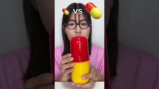 Big Medicine Vs Small Medicine Challenge help facts kindness shortvideos [upl. by Nohtanoj]