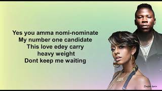 Stonebwoy ft Keri Hilson Nominate lyrics video [upl. by Innaig403]