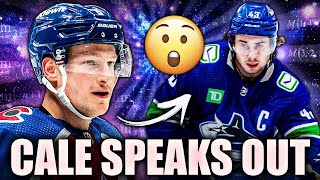 CALE MAKAR SPEAKS OUT ON QUINN HUGHES amp THE NORRIS RACE Vancouver Canucks Colorado Avalanche News [upl. by De Witt]