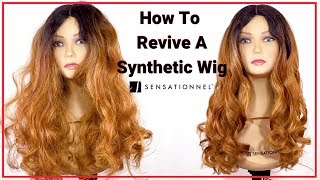 Revive Your Old Synthetic Wig Back To Life  Sensationnel Hair [upl. by Schnurr]