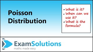 Poisson Distribution  Introduction  ExamSolutions [upl. by Hiasi]