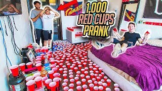 FILLING ROOM WITH 1000 RED SOLO CUP [upl. by Aisyram273]