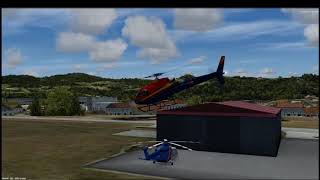 P3Dv4 Nemeth Designs AS350 Short test flight on LEBB [upl. by Vincenty]