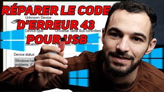 Réparer le code derreur 43 pour USB sous Windows et récupération de données [upl. by Gilleod]