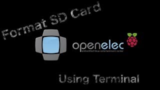 OpenElecKodi SD Card Format on macOS Sierra [upl. by Nyraa]