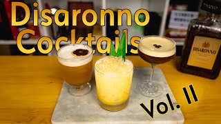 3 EASY Cocktails with Amaretto  DISARONNO Cocktails PART 2 [upl. by Airod]