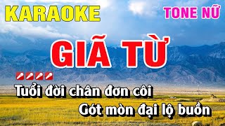 Karaoke Giã Từ Tone Nữ Nhạc Sống  Hoàng Luân [upl. by Cherilynn]