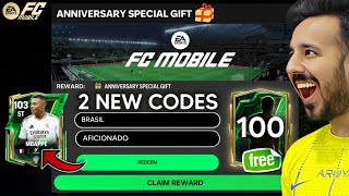 2x REDEEM CODES  FREE 100 RATED CARD amp UPCOMING FC MOBILE 25 EVENTS 🔥 [upl. by Haleak]