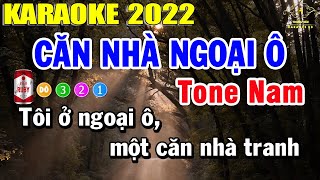 Căn Nhà Ngoại Ô Karaoke Tone Nam Mới Nhất 2022  Trọng Hiếu [upl. by Assira]