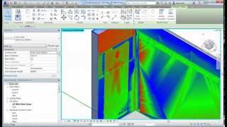 Point Cloud Analysis in Autodesk Revit using the Point Layout add in [upl. by Luapnoj]