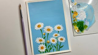 Flower painting tutorialacrylic painting tutorial acrylic painting for beginners [upl. by Roana361]