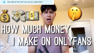 How Much Money I Make on Onlyfans as a GuyGay Creator 2021 [upl. by Cost]