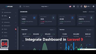 04 Integrate Admin Dashboard in Laravel 9  Add Master Template  Integrate Admin Theme in Laravel [upl. by Aekal]