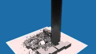 WTC South Tower Collapse 911 Blender [upl. by Adnahsam90]