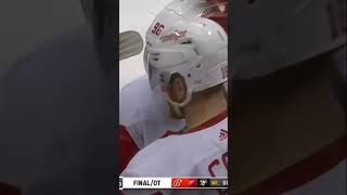 THROWBACK Red Wings’ Jake Walman Hits The Griddy After Scoring OT Winner Against Penguins 🕺 👀 [upl. by Anuahs690]