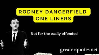 Rodney Dangerfield King of OneLiners [upl. by Palgrave673]