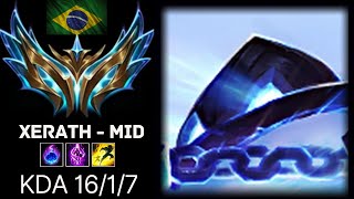 Xerath Mid vs Azir  BR Challenger  League of Legends [upl. by Rhodes]