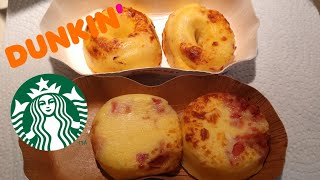 Starbucks Bacon amp Gruyère Egg Bites vs Dunkin Bacon amp Cheddar Omelet Bites [upl. by Gnok]