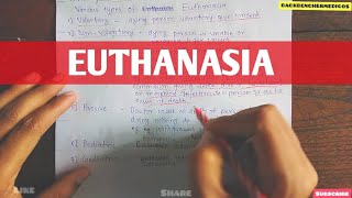 EUTHANASIA l Death as a GIFT l forensic medicine and toxicology l status of Euthanasia in INDIA l [upl. by Trevar]