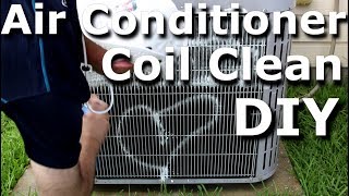 HVAC Coil Cleaning Air Conditioner AC Coil Cleaning DIY Frost King [upl. by Nywde]