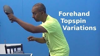 Forehand Topspin Variations  Table Tennis  PingSkills [upl. by Samtsirhc]