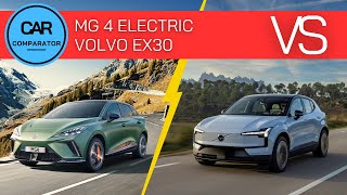 MG4 Electric vs Volvo EX30  Competitors or not [upl. by Arnie368]