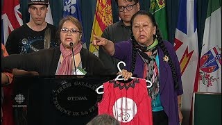 Indigenous Women Shut Down Canadian Reporters [upl. by Namzzaj]