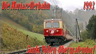 Die Mariazellerbahn mit 1099 und 2095  1993 [upl. by Annaid]